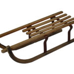 Vintage Davos Sled Germania