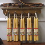 8" Natural Beeswax Tapers