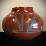 Santa Clara Pottery Vase. Nicolasa Naranjo Artisan (1907-2001).