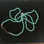 Vintage Silpada Turquoise, Sterling Silver, and Brown Beads Necklace