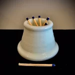 Vintage Tinted Milk Glass Match Striker