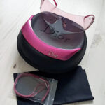 Christian Dior Pink Golf Frameless Sunglasses WQ8 120 w/Original Case & Shade