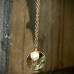 Mend - Promise Gold Plated Lariat Necklace with Pearl