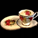 Vintage Queen Anne Tea Cup with Snack Plate Saucer