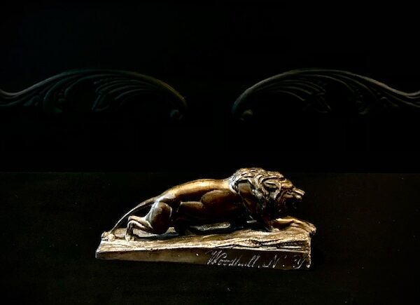 Early 20th Century Bronze Advertising Lion – H. P. Smith & Son, Woodhull NY