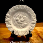 Antique Sarreguemines France Fruit Relief Plates Set of 6