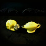 Vintage Aladdin Lamp and Genie Figure Salt and Pepper Shakers