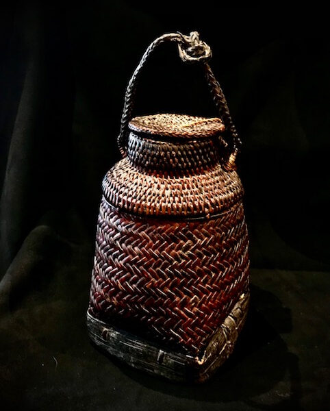 Vintage Ifugao Rice Basket from the Cordillera Highlands