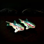 Vintage Japanese Rainbow Trout Salt and Pepper Shakers