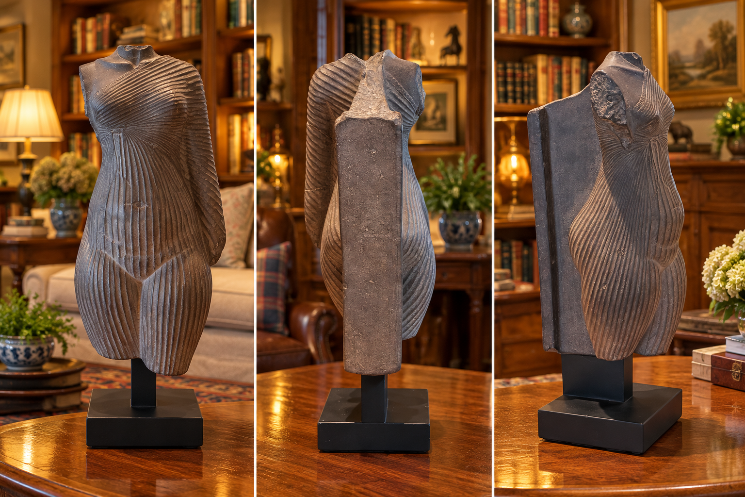 Ancient Sculptural Torso Triptych Nefertiti Torso — After the Louvre Original - Image 1